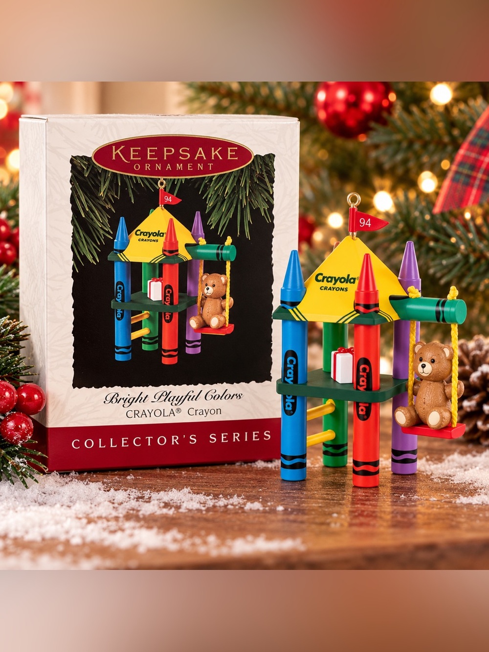 Hallmark Keepsake Crayola Bright Playful Colors 1994 Ornament Collector Series